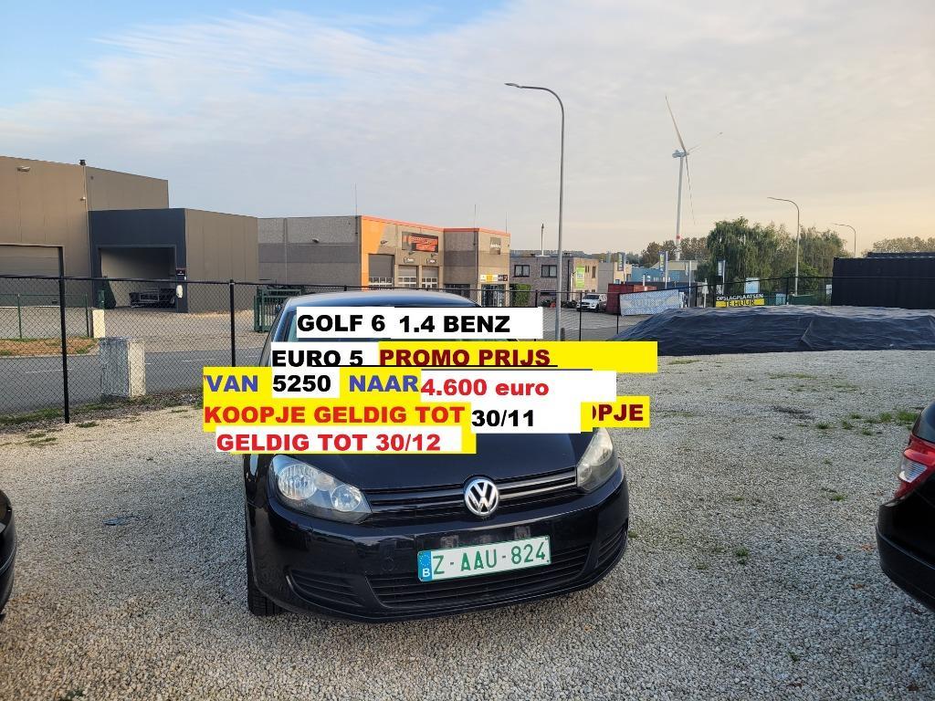 VW GOLF 6 1.4 BENZINE ZWART   EURO 5