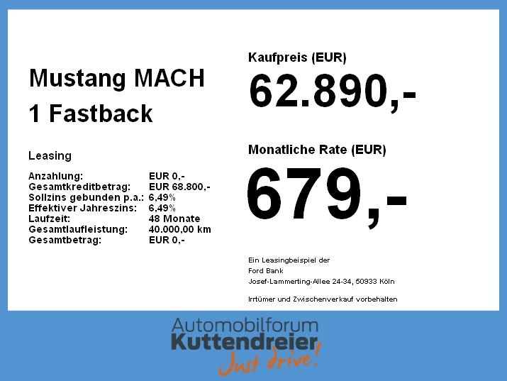 Ford Mustang MACH 1 Fastback 5.0l V8 MagneRide.Navi.