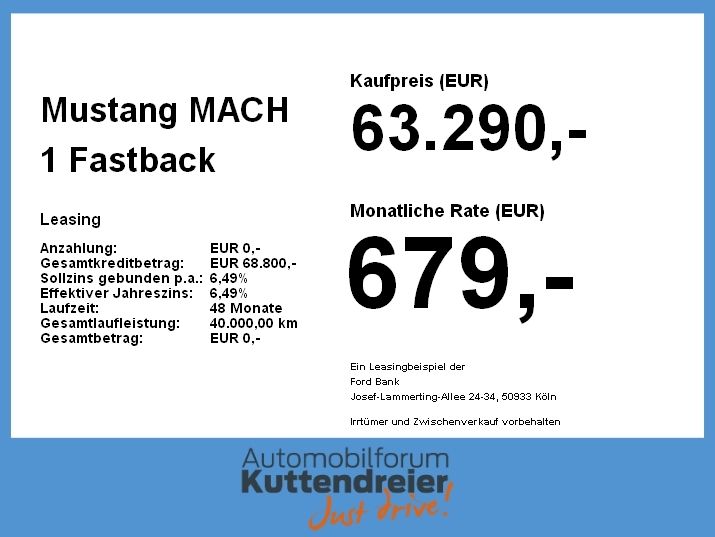 Ford Mustang MACH 1 Fastback 5.0l V8 MagneRide.Navi.