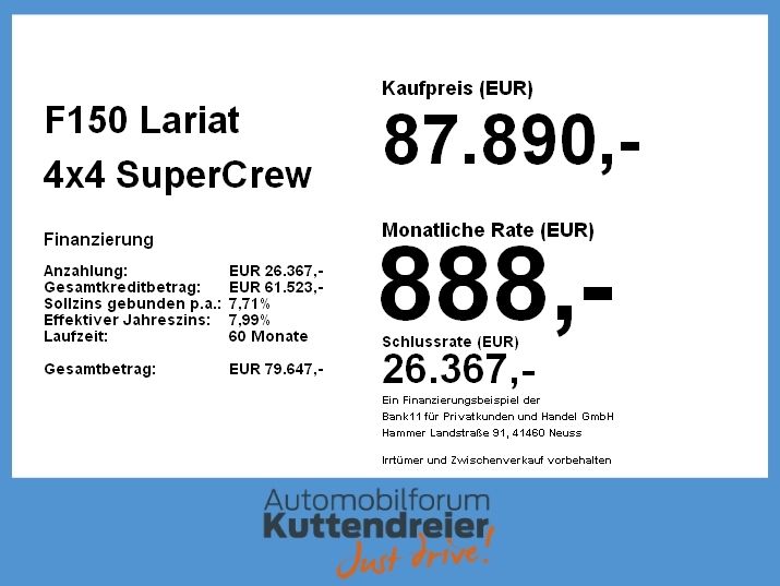 Ford F150 Lariat 4x4 SuperCrew 5.0L V8 LPG*Pano*Leder