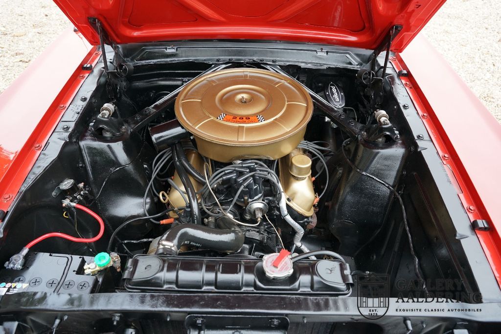 Ford Mustang 289 Fastback 289 Cu engine, red over red