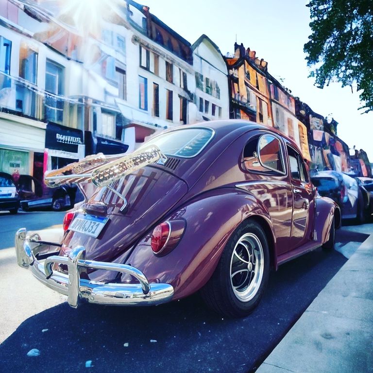 Volkswagen Käfer mit Sonnendach