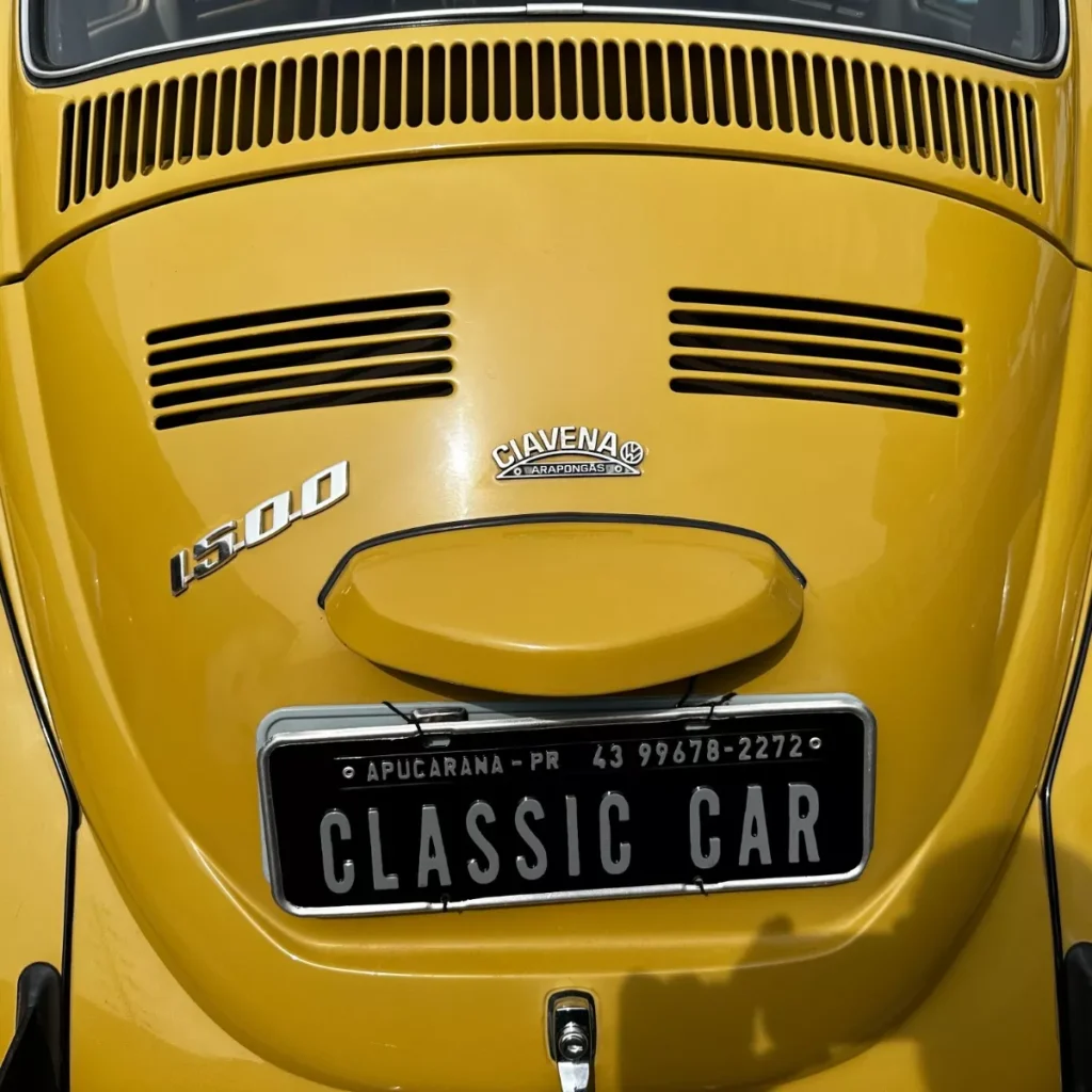 Vw Fusca 1500 Amarelo 1972